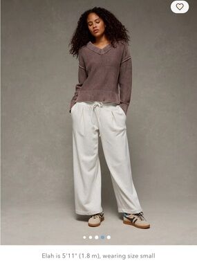 AE Long Weekend V-Neck Sweater 100% cotton